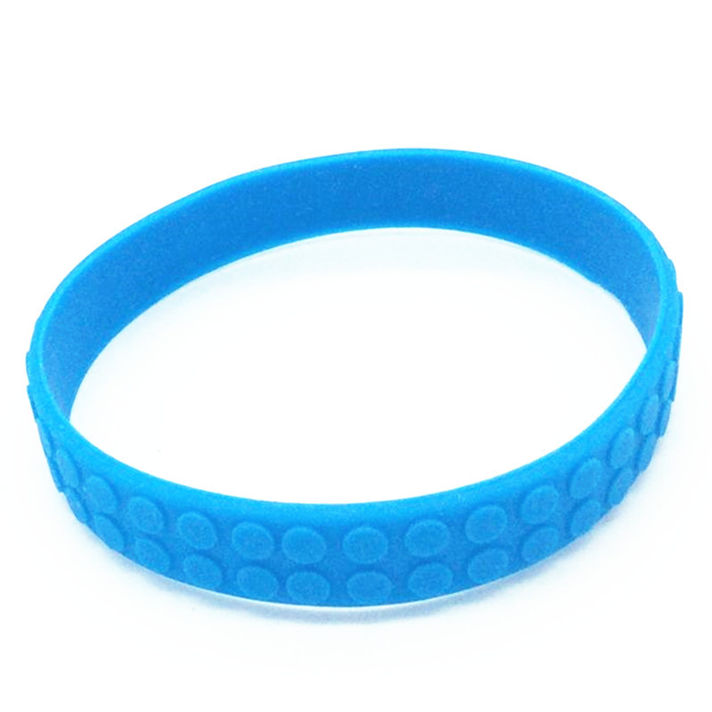 Picture of building block silicone bracelet wristband