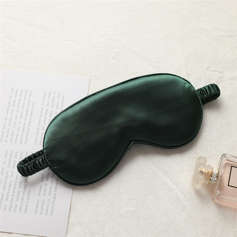 Picture of New double-sided artificial silk eye mask sleep elastic travel lunch break eye mask printed aviation eye mask wholesale