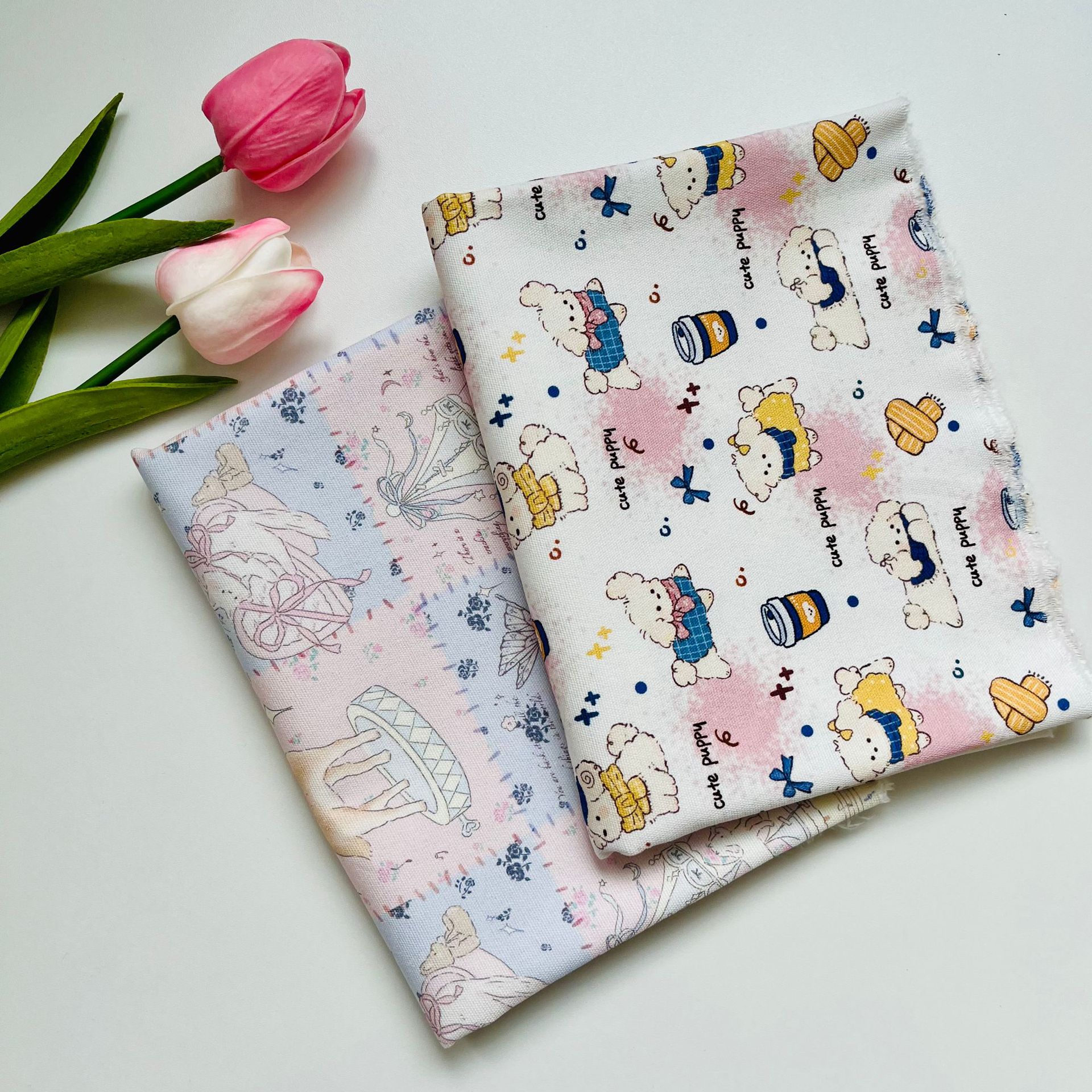 Cotton Eight-Panel Canvas Fabric Digital Printing Copyright Model Bag Jacket Vest Handmade DIY Fabric