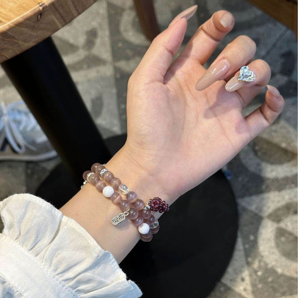 Picture of [Grape boh] Beaded Strap for Huawei GT4GT3 Watch Strap watch4pro New Women's GT2