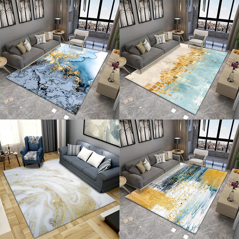 Picture of Home Carpet Simple Nordic ins Style Office Carpet Full Bed Floor Mat Bedroom Living Room Carpet Floor Mat
