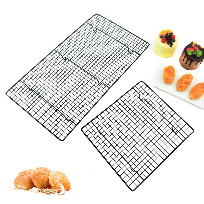 Baking Tools Small Cake Mold Cold Rack Bread Cooling Rack Black Inverted Buckle Not Stick to Cold Drying Net