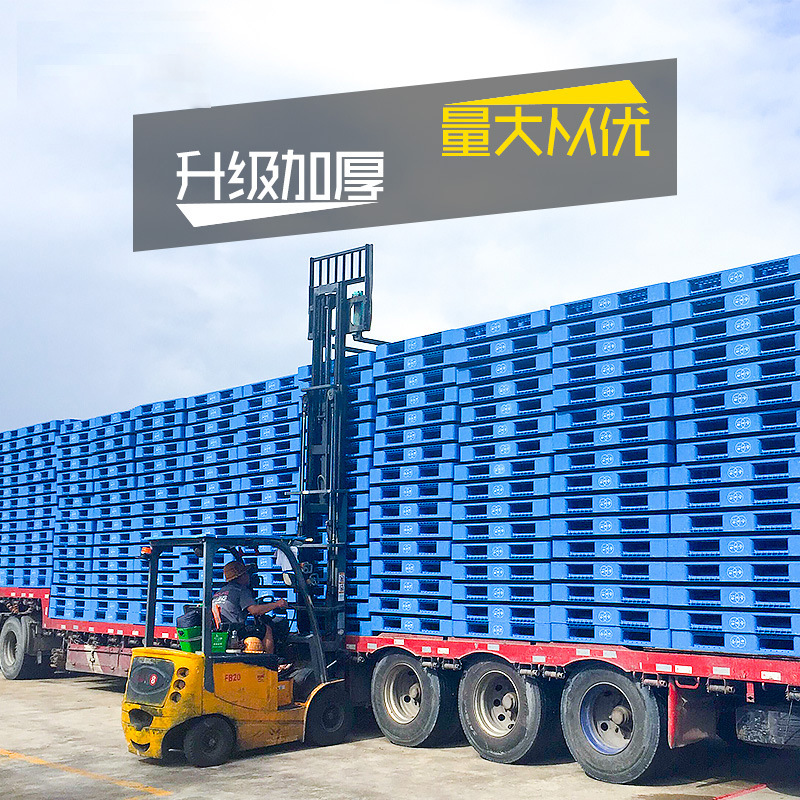 Picture of Grid Double-Sided Plastic Pallet Forklift Moisture-Proof Pad Warehouse Shelf Pallet Cargo Pallet Shelf-Specific