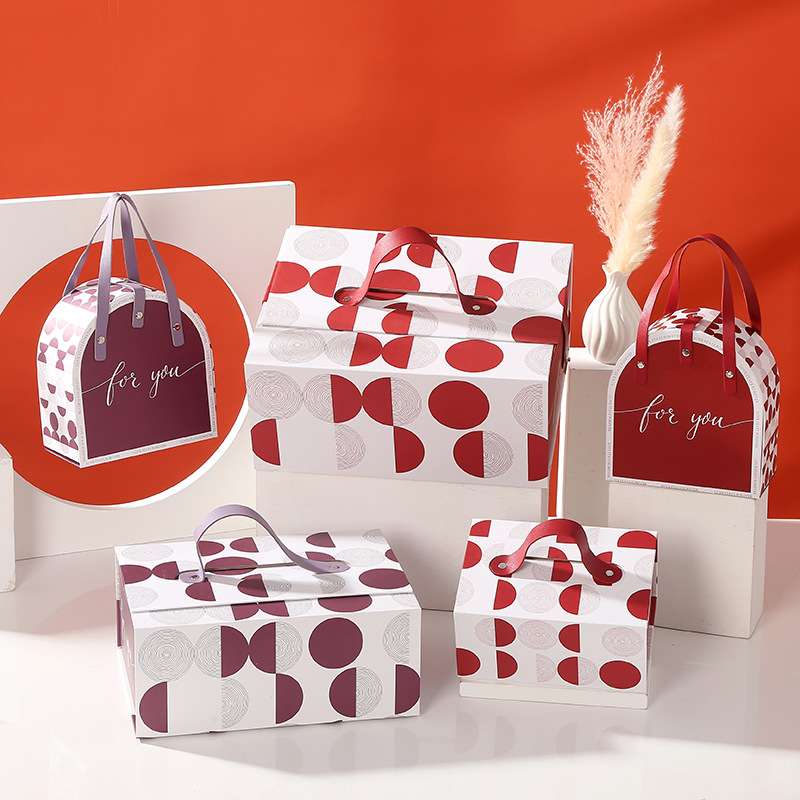 Wedding Wave Point Accompanying Gift Creative Annual Ring Return Gift Portable Candy Box Gift Box Velvet Velvet Wedding Bronzing