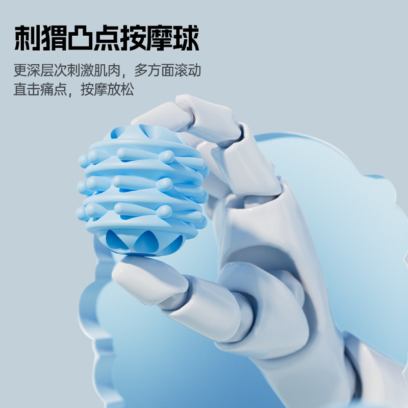 Picture of mace massage stick roller shaft muscle relaxation thin calf fascia massage stick deep super pain langya massager