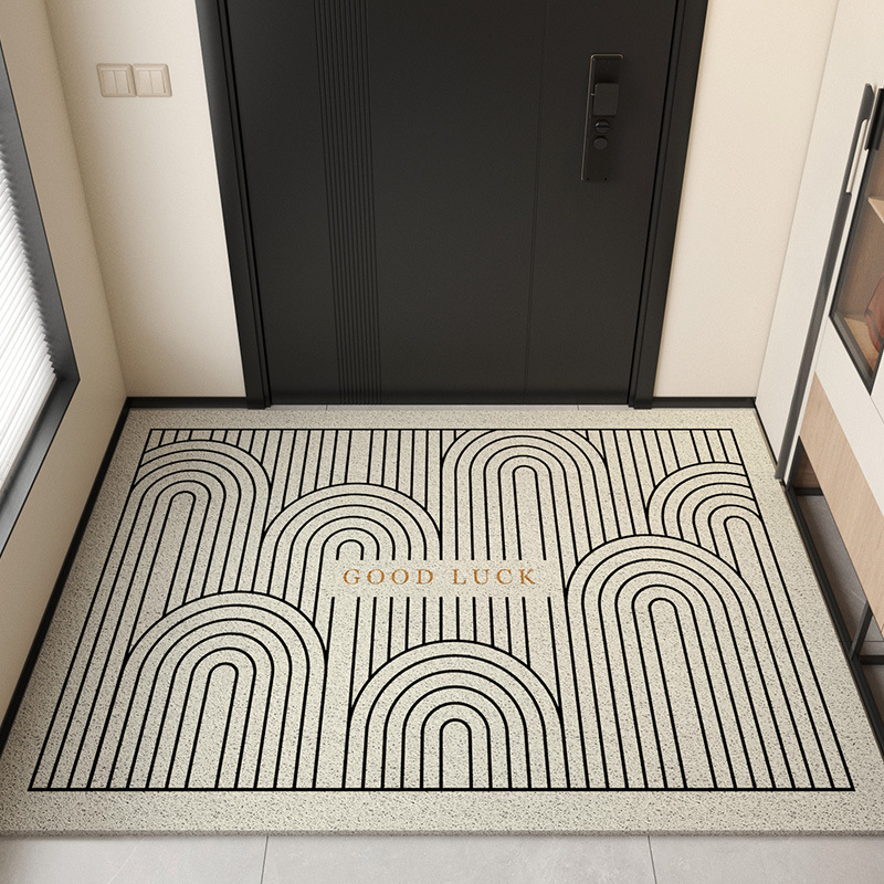 Picture of Advanced Feeling Silk Ring Floor Mat Door Mat Door Mat Door Mat Door Entrance Mat Shoe Changing Area Non-slip Foot Mat Can be Cut