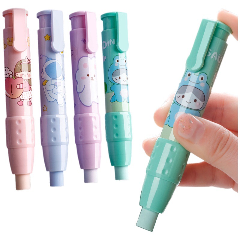 Retractable Pushable Eraser Student Painting Design Office Eraser No Crumb No Mark Creative Press