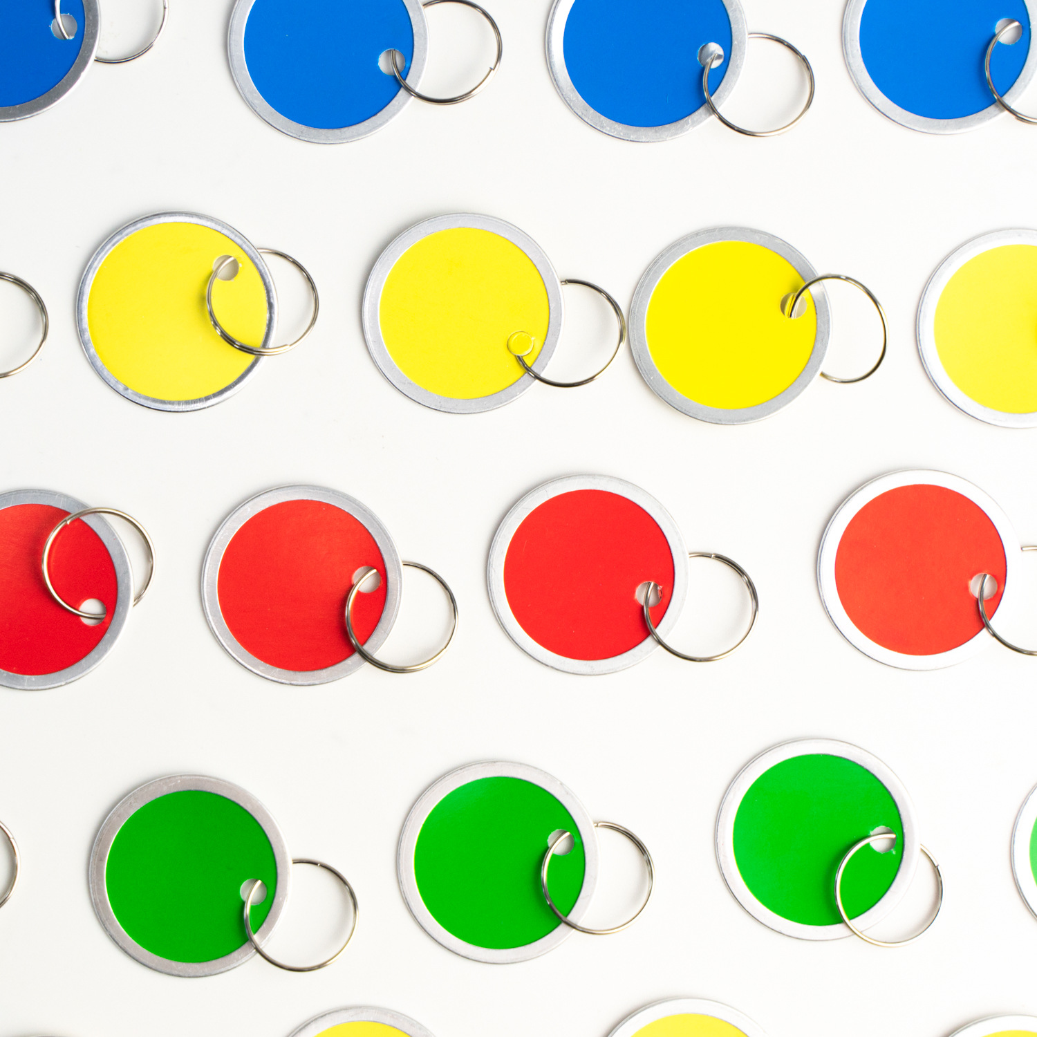 31mm Round Colorful Aluminum Tags, Card Tags, Classification Tags, Marking Tags, Number Tags with Hanging Rope
