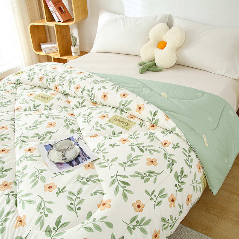 Picture of Xinjiang cotton quilt spring and autumn quilt core cotton household double winter quilt student dormitory floral cotton warm quilt
