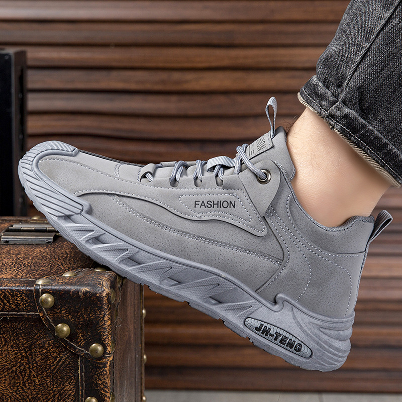 Men's Shoes New Large Size Men's Sports Shoes Casual, Comfortable and Versatile Trendy Dad Shoes Men's Lace-Up Lightweight Running Shoes