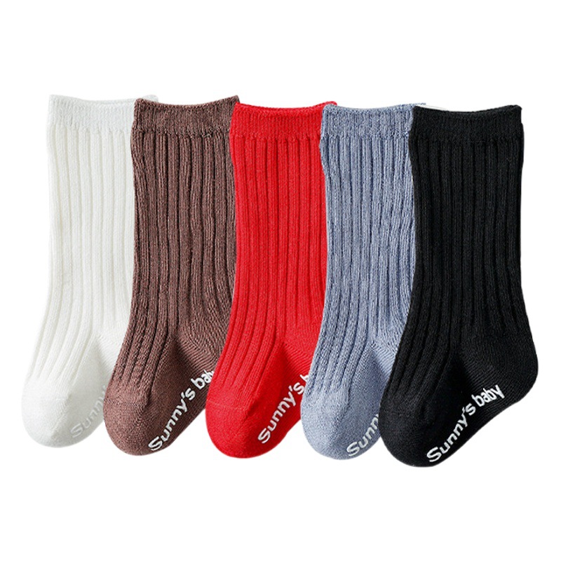 Children's socks spring and autumn baby stockings boys and girls pile socks baby mid-calf socks non-slip floor socks tide