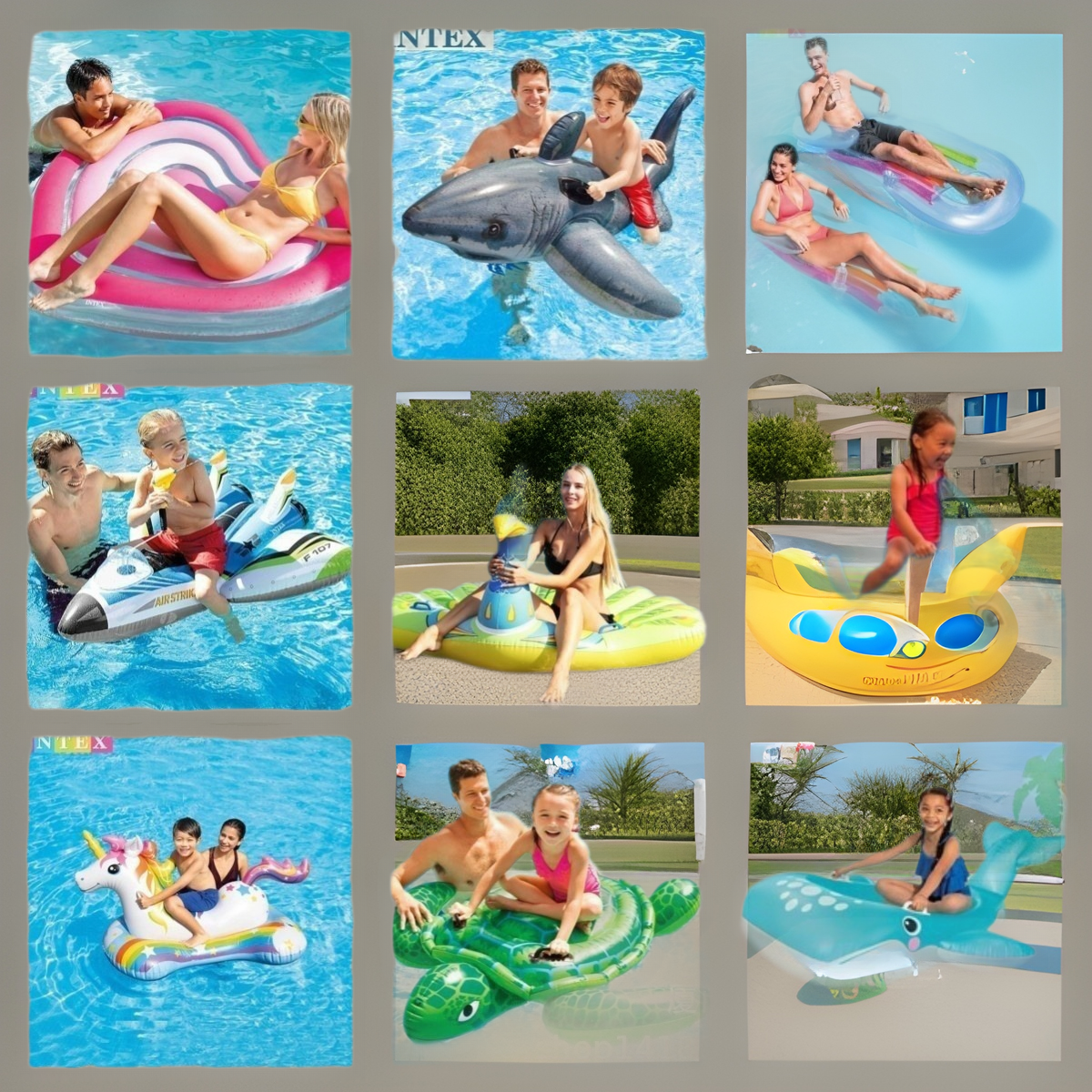 Intex Children's Inflatable Water Animal Ride-On Swimming Float for Boys and Girls, In-Stock Wholesale Water Products