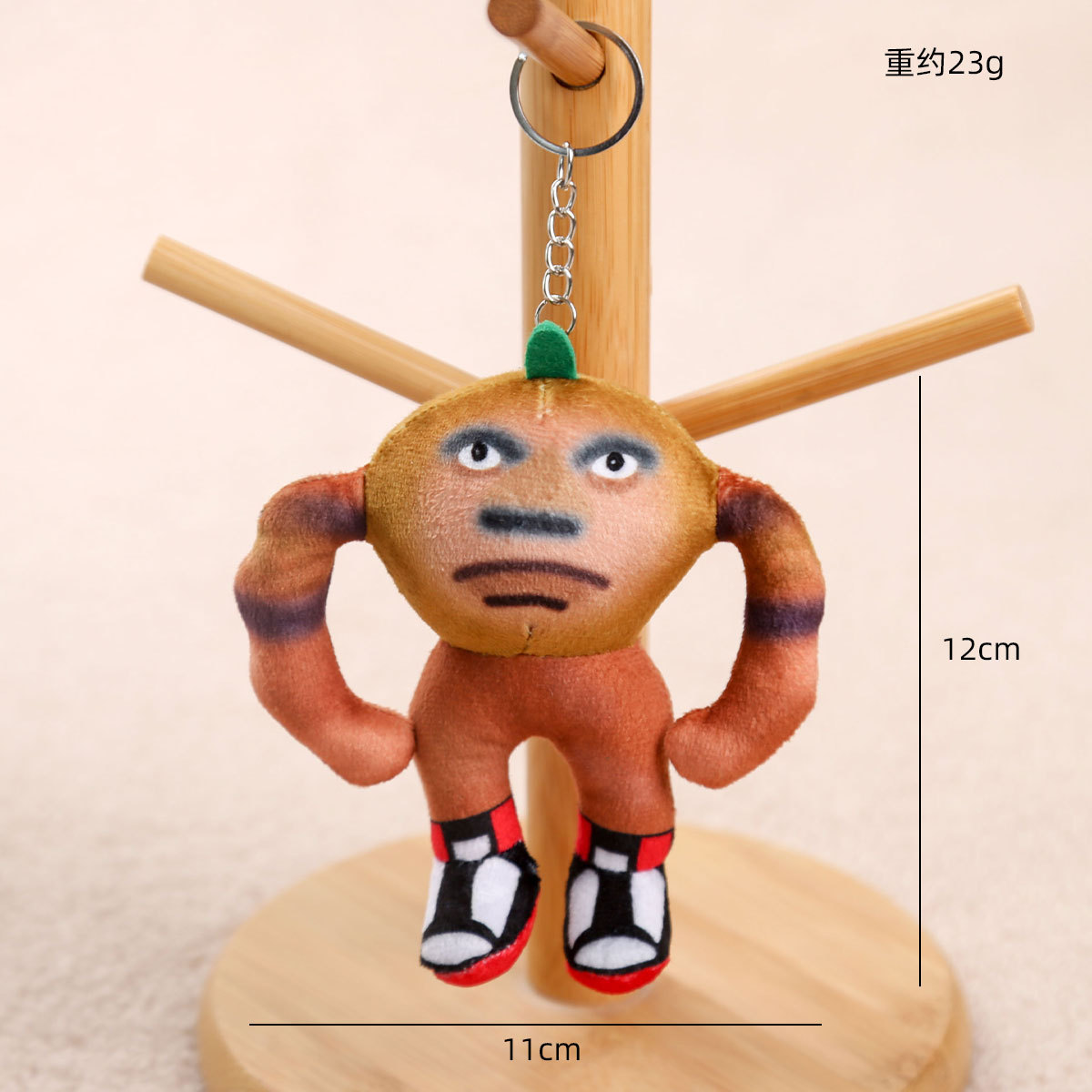 Picture of Ai Shan Hai Jing Tungtung Tungsahur Cross-Border Doll Toy Wooden Stick Plush Keychain Small Pendant