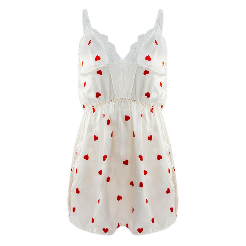 2024 hot style sexy pajamas women sexy seduction suspenders ice silk sexy nightgown factory spot sales