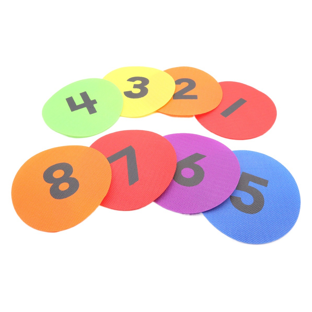 Wholesale Carpet Marker Velcro Round Number Marker Education Kids Training Positioning Color Carpet Velcro