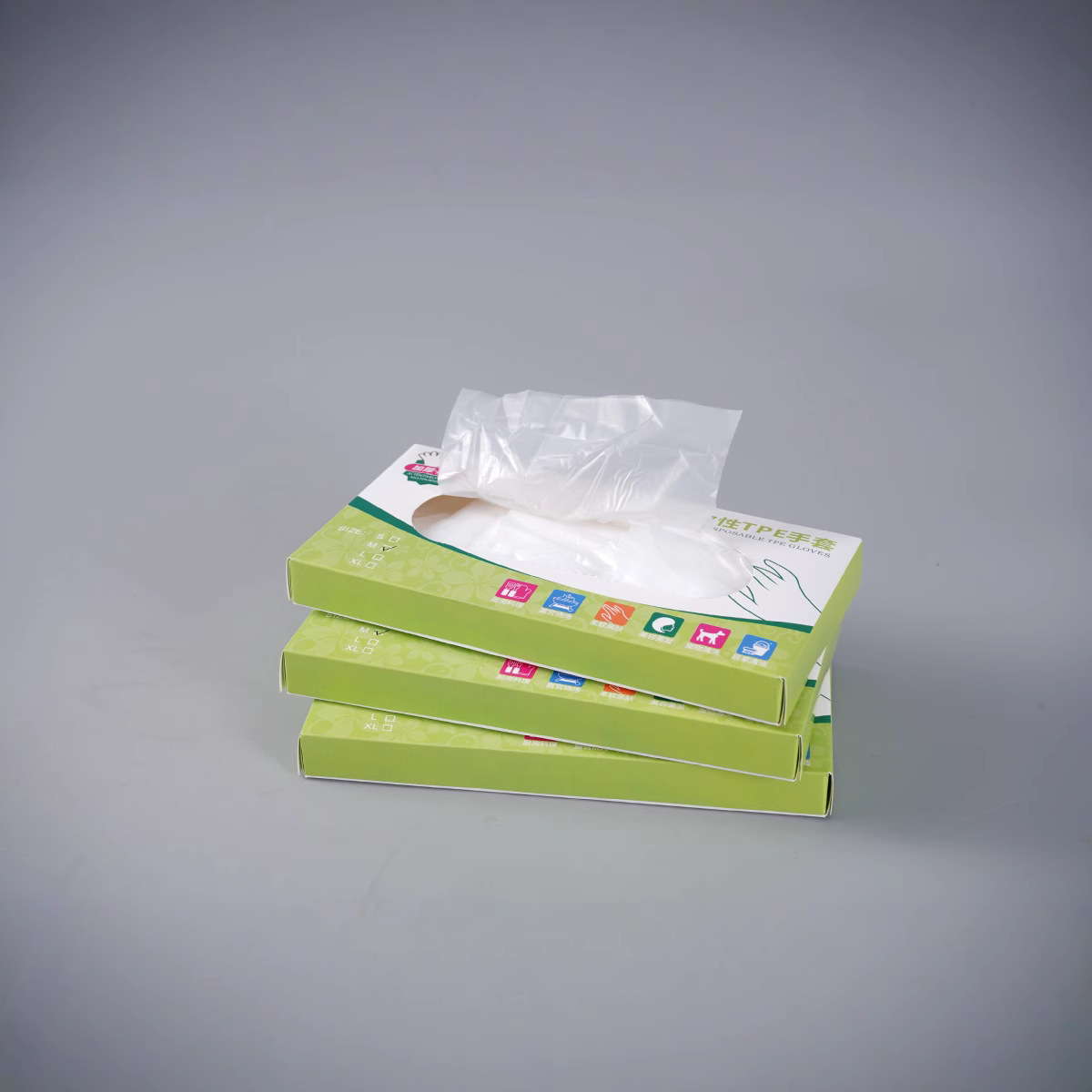 Picture of Disposable Gloves Food Grade Protective Transparent Thickeneded Tpe Gloves Disposable Tpe Gloves Film Gloves