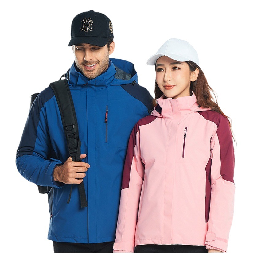 Jacket for Men and Women, 3-in-1, Two-Piece Set for Men, Warm, Waterproof, Breathable, Outdoor Workwear, Windproof and Wear-Resistant