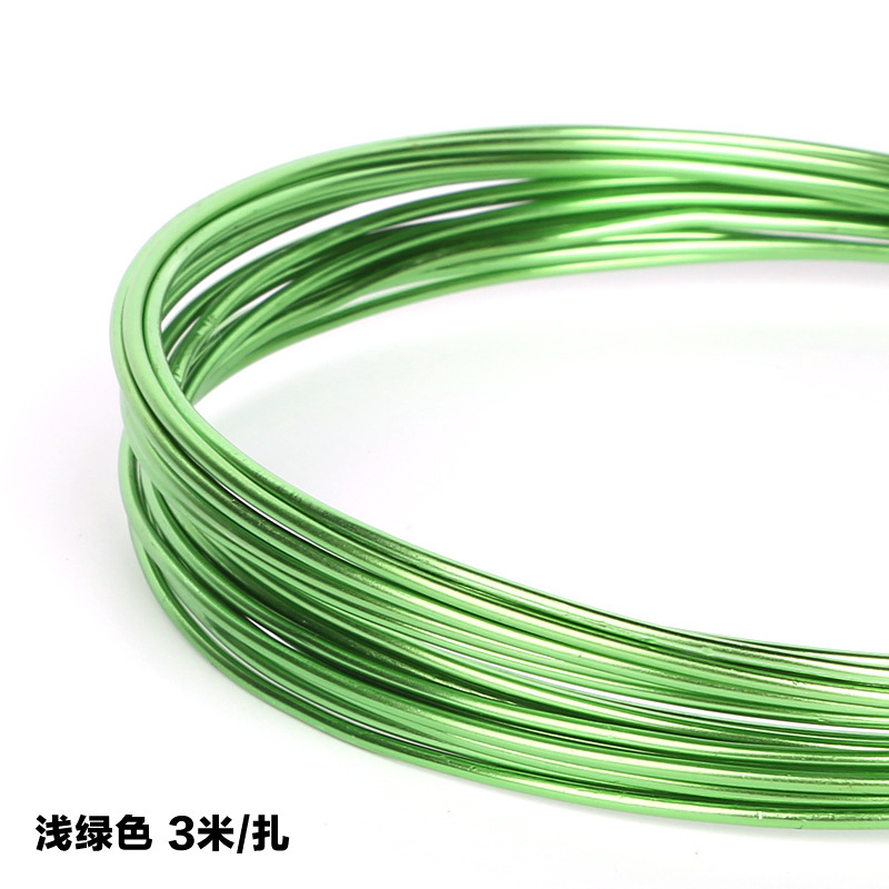 Picture of Wholesale 1mm-2.5mm oxidized colored aluminum wire DIY handmade material soft aluminum wire bicycle crafts ornaments