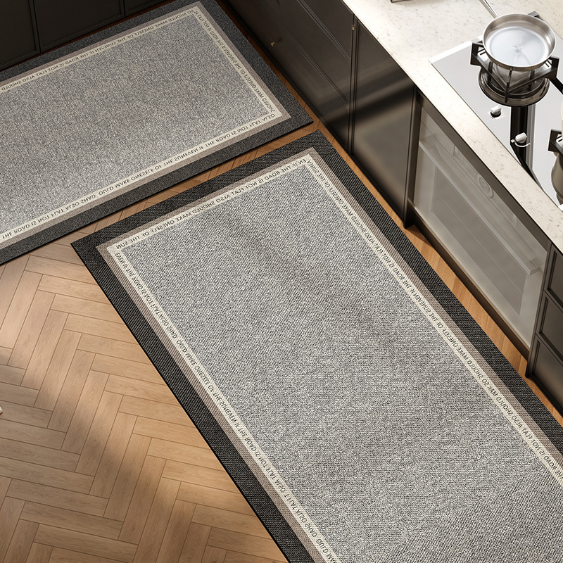 Picture of Kitchen Floor Mat Water Absorbent Oil-proof Light Luxury High-level Wash-free Diatom Mud Non-slip Mat Household Door Mat