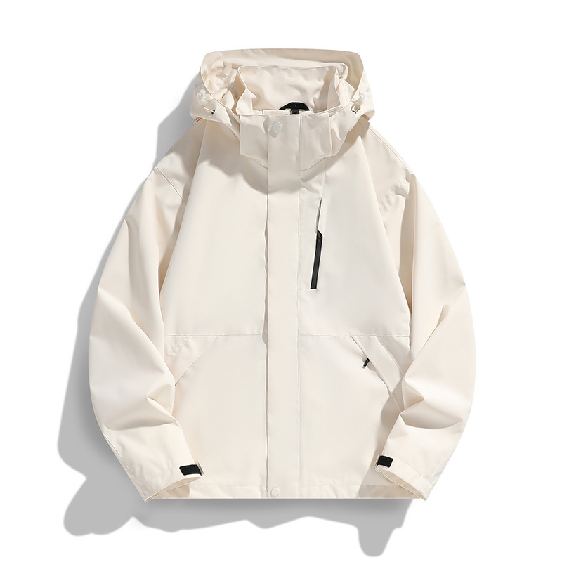 Men's Spring and Autumn New Hooded Men's Rushwork Jacket Unisex Outdoor Fashionable Brand Mountain Jacket