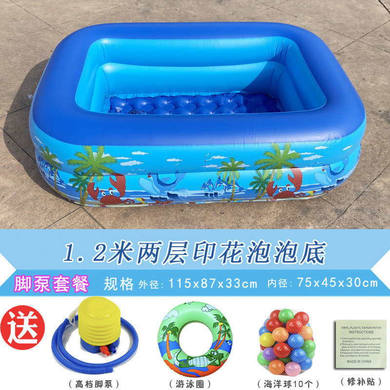 Picture of Inflatable Swimming Pool for Children Thickened Household Extra Large Baby Baby Adult Bath Pool Foldable