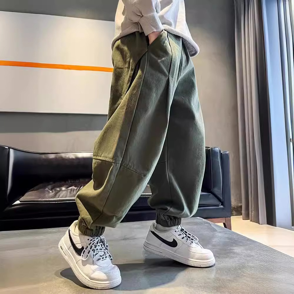 Picture of Boys' casual pants 2024 Spring and Autumn New Fashion children's clothing trendy cool boy Western style fried street Korean style overalls