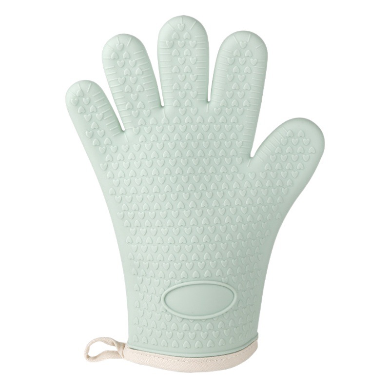 Picture of Microwave oven silicone anti-scalding gloves baking oven special heat insulation gloves wholesale thick high temperature kitchen household