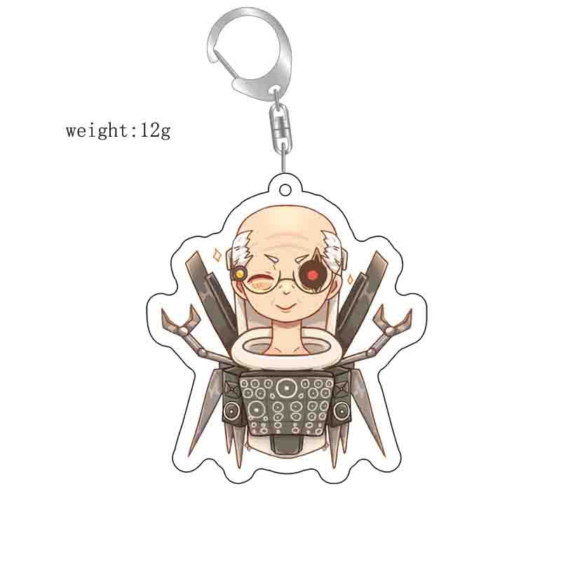 Picture of Cross-border new toilet man keychain skibidi toilet monitor Man TV man creative killer pendant batch