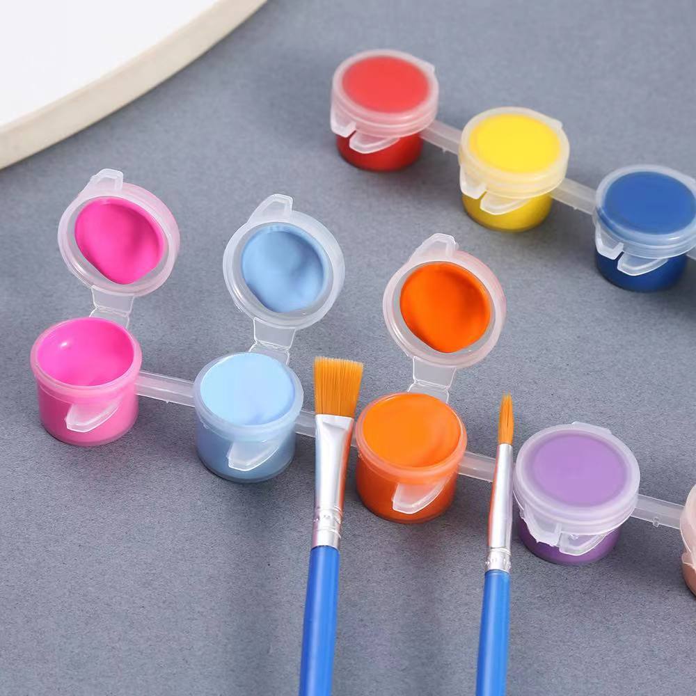 Picture of Factory Direct Sales 3ml Acrylic Paint DIY 12 Colors Continuous Body Painting Graffiti Plaster Doll Wholesale Acrylic Painting