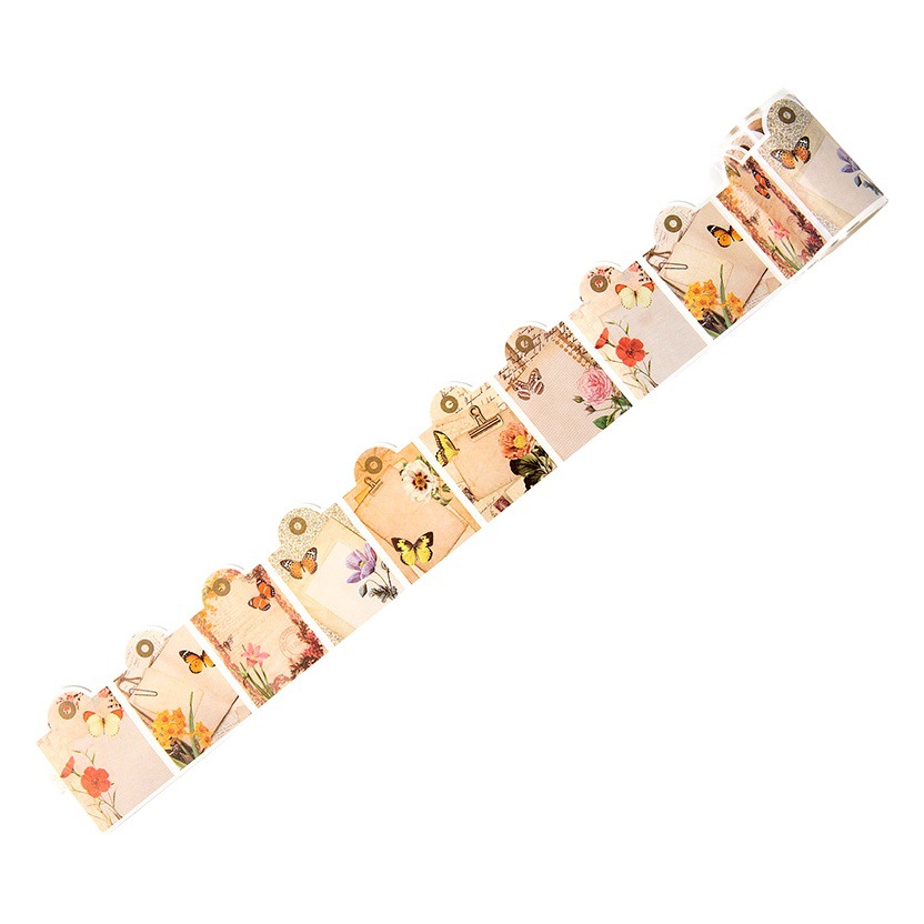 Yanji tape Beautiful Instant series Material paper collage DIY base retro message decoration Journal 6