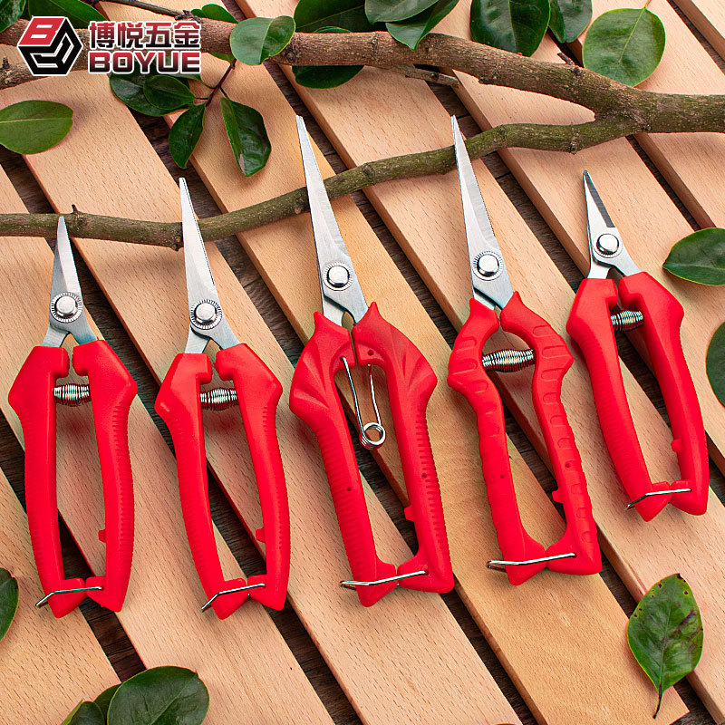 Garden Fruit Picking Shears Grape Thin Fruit Shears Zanthoxylum Bungeanum Tree-planting Stainless Steel Big Branch Shears Bud Tip Elbow Labor-saving Fruit Picking