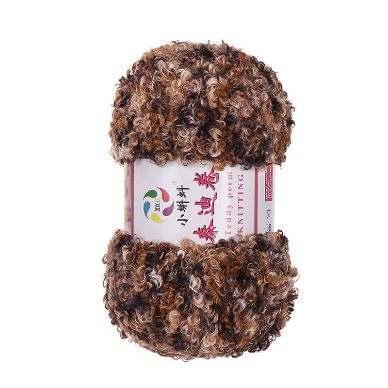 Picture of Wholesale Teddy Curly Wool Loop Thread Handmade DIY Loop Velvet Crochet Thread Hand Knitted Scarf Doll Thread