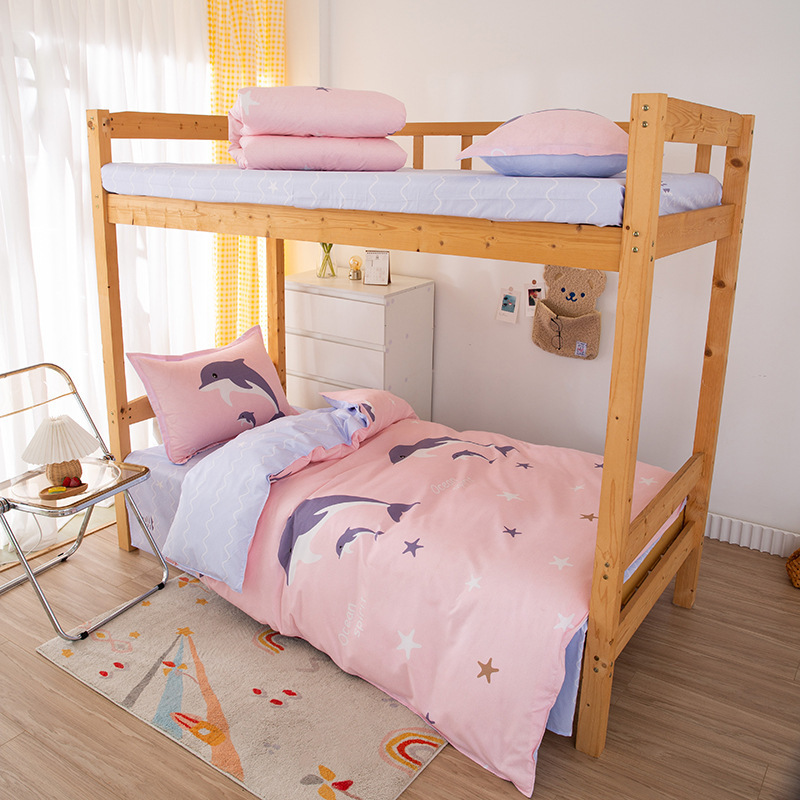 Picture of Bedding Set for Student Dormitory, Single-Person Quilt, Complete Six-Piece or Eight-Piece Set, Double-Person Warm Quilt Core, Full Mattress Set