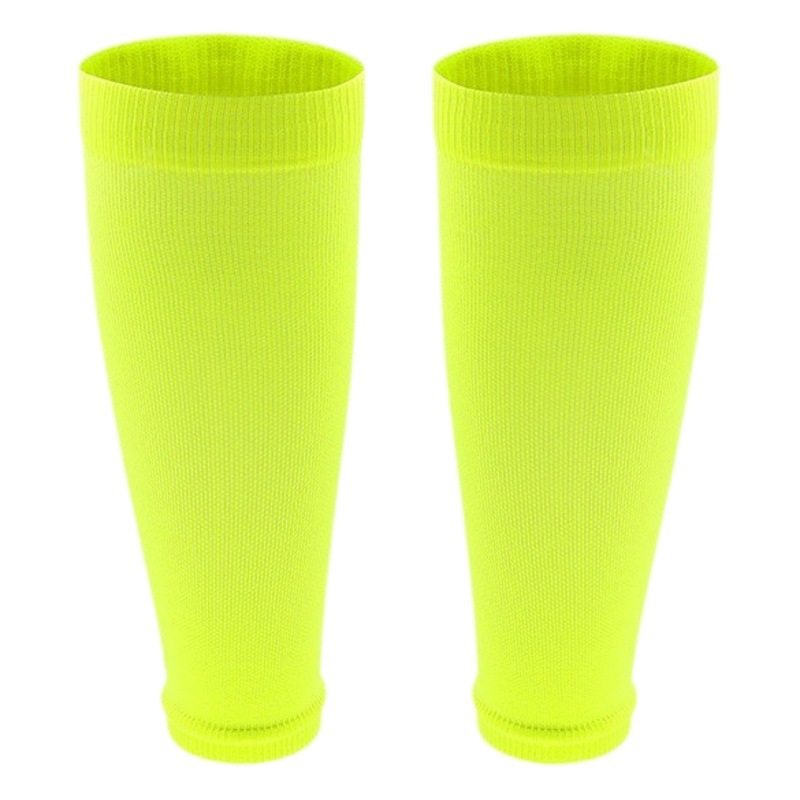 Solid Color High Elastic Sports Pressure Socks Breathable Running Badminton Yoga Compression Calf Socks Football Shin Guard Covers