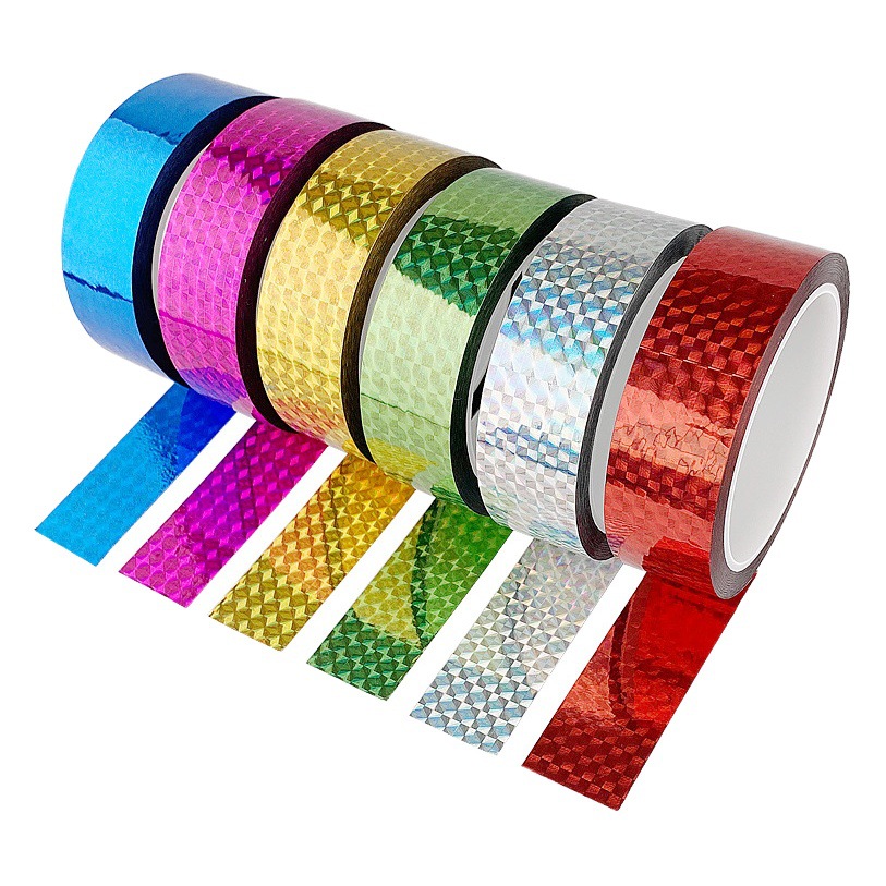 Decorative Tape Wedding Wedding Decoration Tape Electroplating Tape DIY Handmade Stickers Lace Laser Tape Manufacturer