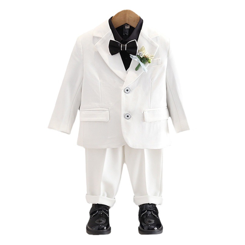 Boys' Dress Autumn and Winter New Arrival Birthday Baby Suit Boy Flower Girl British Style Wedding Children's Small Suit