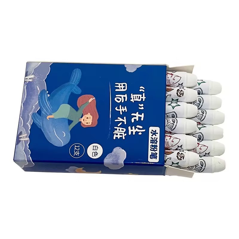 Picture of Ding Dong Children's Dust-free Water Soluble Chalk Baby Graffiti Painting Graffiti Student Household Dust-free Water Soluble Chalk