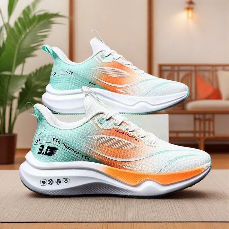 sneaker Men's New Korean Style Breathable Casual Shoes Teenager Trendy Men's Shoes Soft Sole Lightweight Flying Woven Running Shoes