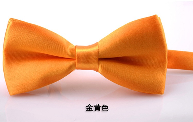 Picture of Korean Style Imitation Silk Bow Tie Men's and Children's Fashionable baby Solid Color Bow Tie Bow Tie Kindergarten Primary School Students Bow Tie