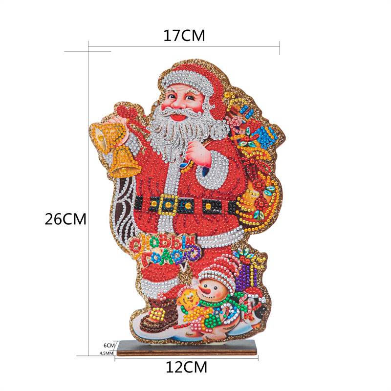 Picture of Cross-Border Christmas Diamond Painting Full of Diamonds Special-Shaped Bright Diamond 5D Diamond Decorative Painting Stereo 3D Table Setting Hot Sale