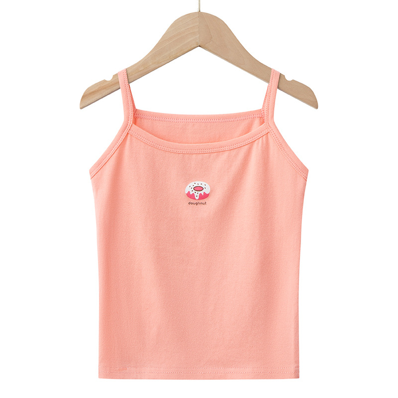 Picture of Girls' Vest Summer Pure Cotton Small Camisole Children's Bottoming Inner Wear Sleeveless Top Baby Outer Wear Camisole
