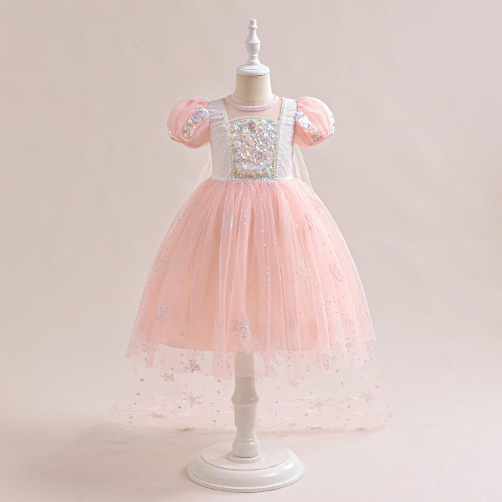 Picture of Frozen Princess Aisha Dress Dress Mesh dress Girl's June 1 cosplay Party Performance Costume