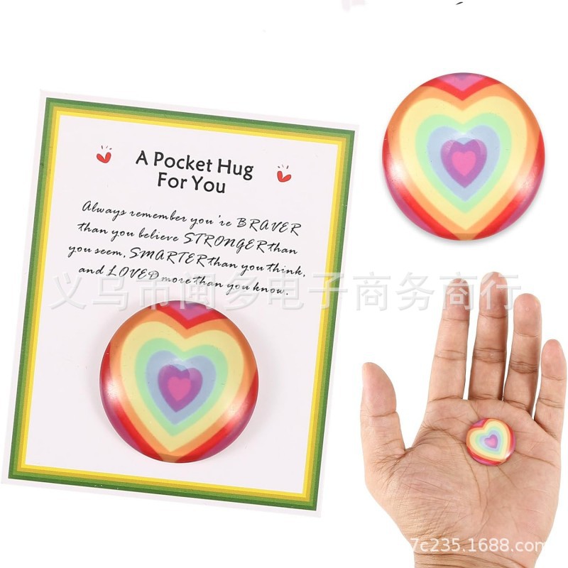Pocket Hugs Heart for Friends Pocket Hug Love Commemorative Christmas Valentine's Day Gift