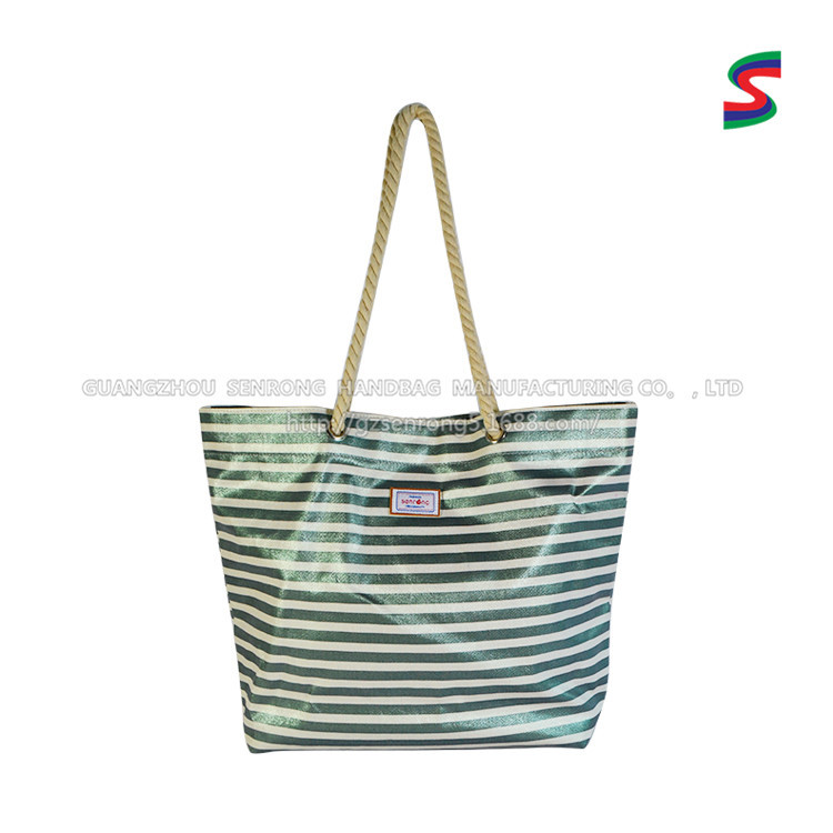 Factory environmental protection single shoulder crossbody portable polyester bag custom double shoulder handbag ring canvas bag custom
