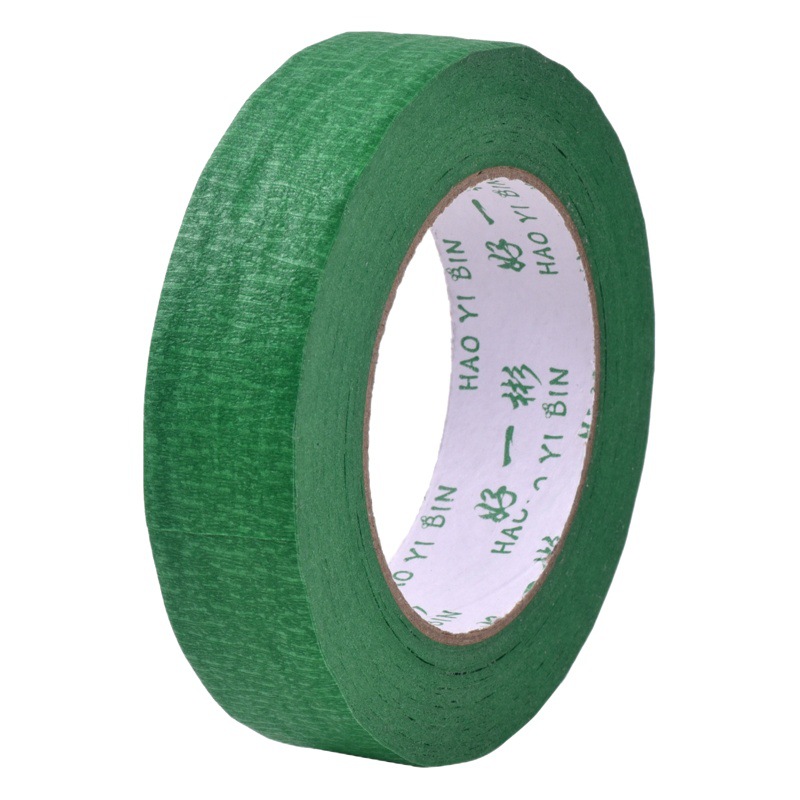 Masking paper high-stick real stone paint grid color separation tape paper brick masking tape wholesale high-stick exterior wall masking tape