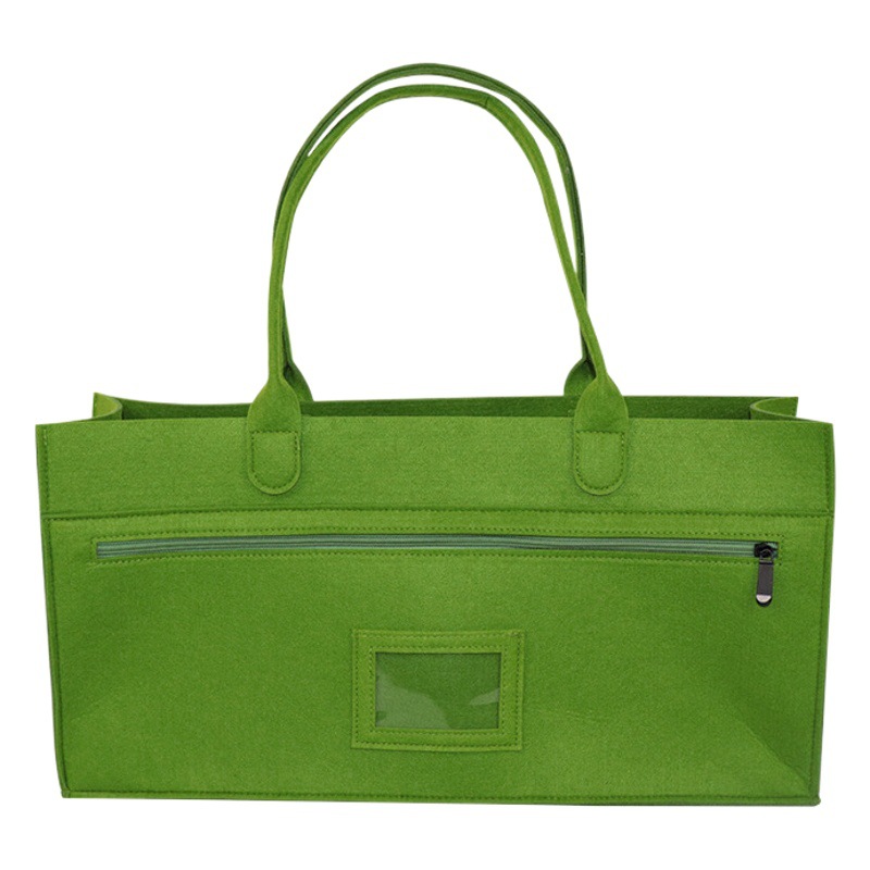2023 New felt bag felt handbag can add LOGO large capacity felt multi-color tote bag wholesale