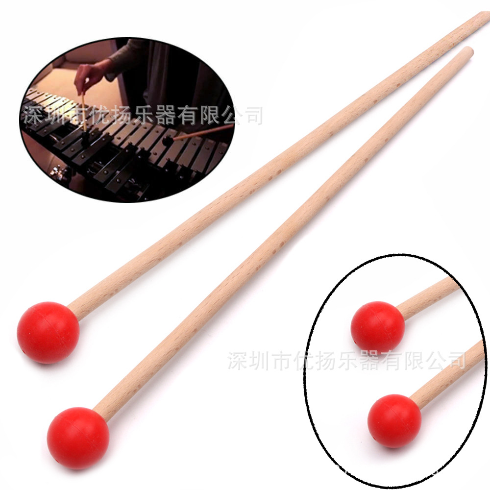 Xylophone/Marimba Hammer Marimba Hammer Marimba Hammer Maple Rod Keyboard Mallet Silicone Head