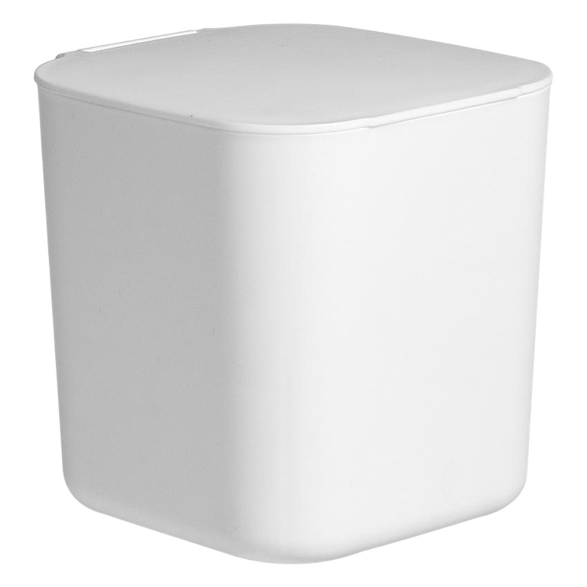 Bedroom desktop trash can with lid household ins style high-looking mini trash can square Japanese trash can