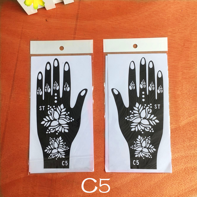 Picture of Dark Wind Hand Tattoo Palm Tattoo Template Hand Simulation Temporary Sticker Beautiful Original Hand Tattoo