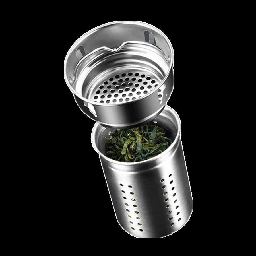 Picture of 304 stainless steel tea filter tea drain tea partition accessories glass thermos cup tea separation bin filter cup tea net